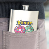 Donut Worry Flasche Flachmann (Beispiel)