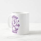 Donut Worry Funny Mug Kaffeetasse (Vorderseite Links)