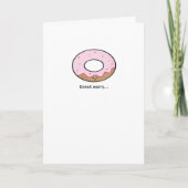 Donut Worry Greeting Card Kawaii Donut Illustratio Karte (Vorderseite)