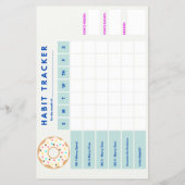 Donut Worry Habit Tracker (Rückseite)