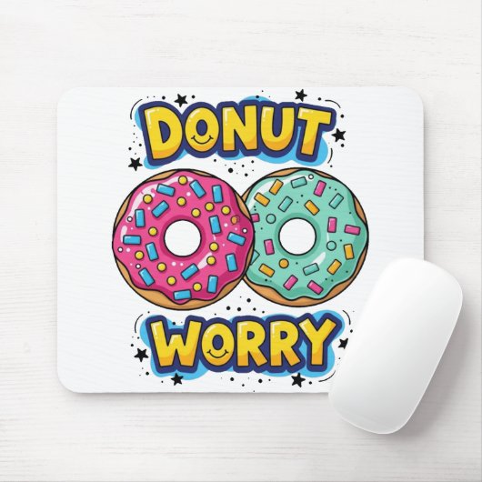 Donut Worry Mauspad (Mit Mouse)