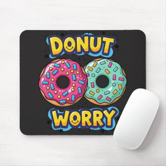 Donut Worry Mauspad (Mit Mouse)