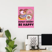 Donut Worry Poster (Heimbüro)