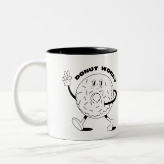 Donut Worry Zweifarbige Tasse