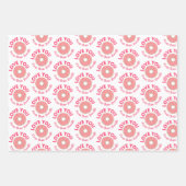 Donut Wrapping Paper Flat Sheet Set 3 Geschenkpapier Set (Vorderseite 2)