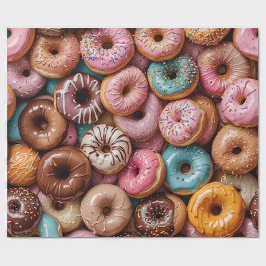 Donut Wrapping Paper Geschenkpapier (Flach)