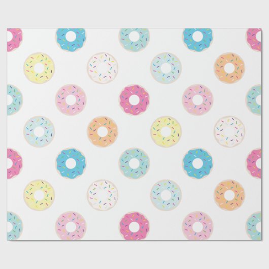 Donut Wrapping Paper Geschenkpapier (Flach)