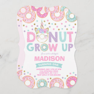 Donut wuchs am Geburtstag auf Einladung Donut & Un