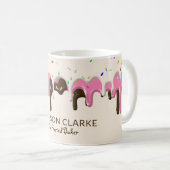 Donut Zuckerguss Sprinkles Bäckerei Kaffeetasse (VorderseiteRechts)