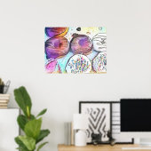 Donuts 12017 Abstrakte Kunst Poster (Heimbüro)