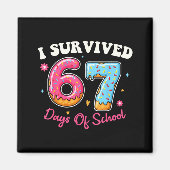 Donuts 67th Day Of School Funny 67 Days Of School  Magnet (Vorne)