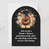 Donuts and Degrees Foto Graduation Party Einladung (Rückseite)