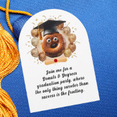 Donuts and Degrees Foto Graduation Party Einladung