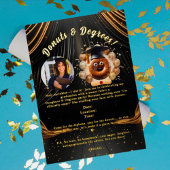 Donuts and Degrees Foto Graduation Party Folieneinladung