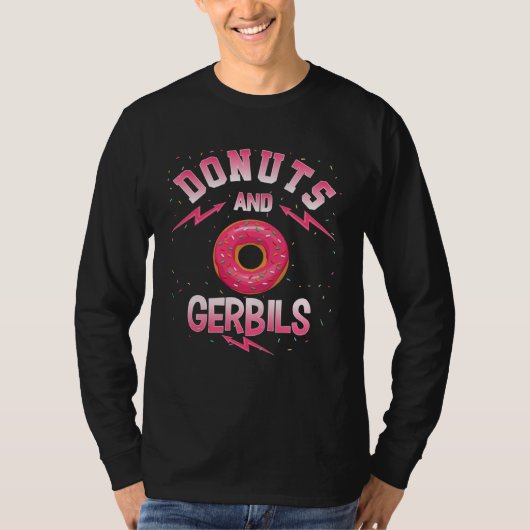 Donuts And GERBILS  Doughnut GERBIL T-Shirt (Vorderseite)