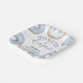 Donuts Baby Shower Junge Blau Brunch Pappteller (Gewinkelt)