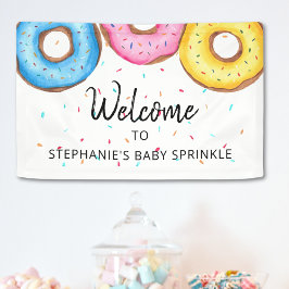 Donuts Baby Sprinkle Willkommen Banner
