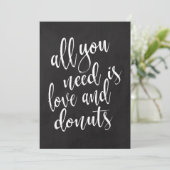 Donuts Bar bezahlbares Kalkboard (Stehend Vorderseite)