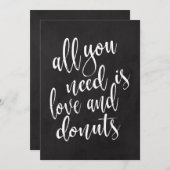 Donuts Bar bezahlbares Kalkboard (Vorne/Hinten)