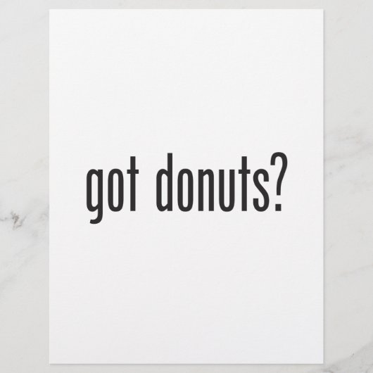 Donuts bekommen flyer (Vorne)