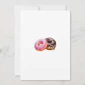 Donuts Brother und Schwester Gemeinsame Geburtstag Einladung (Rückseite)
