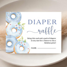 Donuts Brunch Baby Shower Junge Windel Raffle
