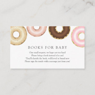 Donuts Bücher für die Beipackkarte für Kinder Begleitkarte