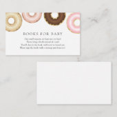 Donuts Bücher für die Beipackkarte für Kinder Begleitkarte (Vorne/Hinten)