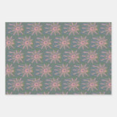 DONUTS CINNAMON WIRBEL und SKETCHY-BLUME Geschenkpapier Set (Vorderseite 2)