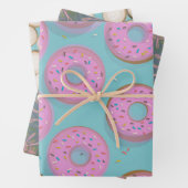 DONUTS CINNAMON WIRBEL und SKETCHY-BLUME Geschenkpapier Set (Beispiel)