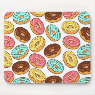 Donuts colorful donut food sprinkles chocolate foo mousepad