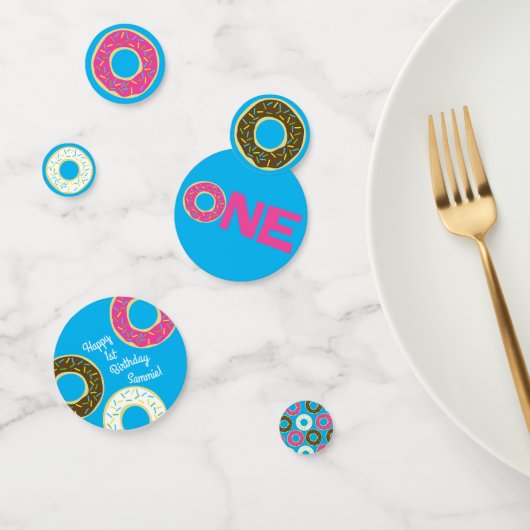 Donuts Colorful Doughnut1st Birthday Party Thema Konfetti (Gruppe)