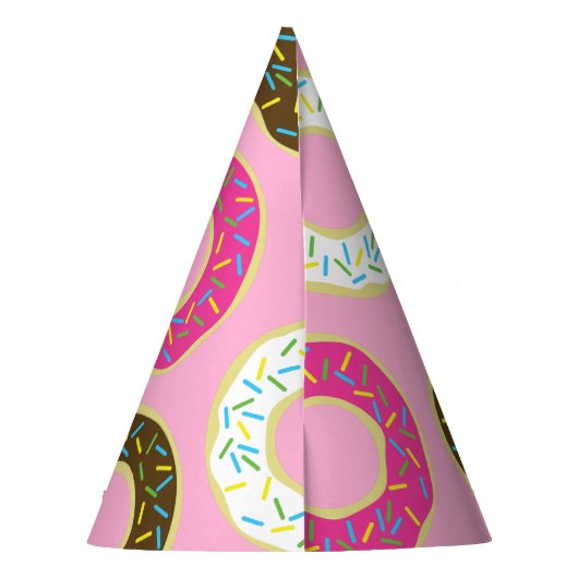 Donuts Colorful Doughnut1st Birthday Party Thema Partyhütchen (Rückseite)