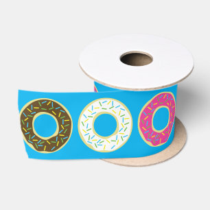 Donuts Colorful Doughnut 1 Geburtstag Party Thema Satinband