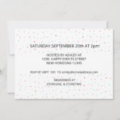 Donuts Couples Kinderdusche Einladung (Rückseite)