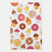 Donuts & Cupcakes  Geschirrtuch (Vertikal)