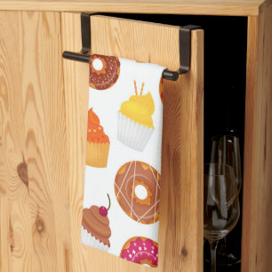 Donuts & Cupcakes Geschirrtuch