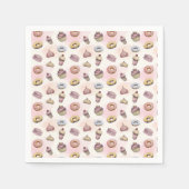 Donuts Cupcakes Niedliches Geschenk für Baker Gebu Serviette (Vorderseite)