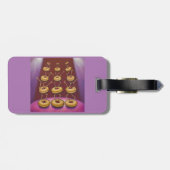 Donuts Dancing Whimsical Doughnut Zeichen Gepäckanhänger (Rückseite horizontal)