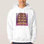 Donuts Dancing Whimsical Doughnut Zeichen Hoodie (Vorderseite)