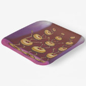 Donuts Dancing Whimsical Doughnut Zeichen Pappteller (Gewinkelt)