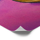 Donuts Dancing Whimsical Doughnut Zeichen Poster (Ecke)