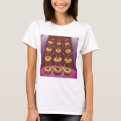Donuts Dancing Whimsical Doughnut Zeichen T-Shirt (Vorderseite)