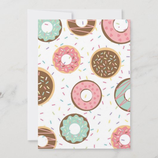 Donuts & Diamonds Bridal Dusche Einladung (Rückseite)
