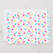 Donuts & Diapers Kinderdusche Einladung (Rückseite)