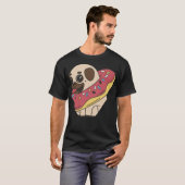 Donuts Donut Mops Mops Hunde Hunde Backwaren T-Shirt (Vorne ganz)