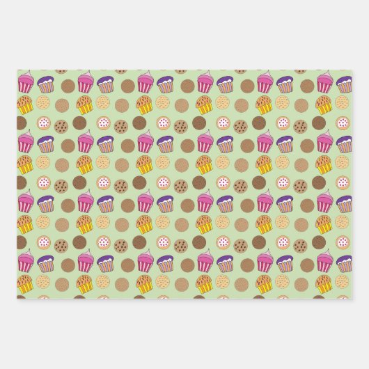 Donuts, Donuts, Kuchen, Kuchen, Kuchen Geschenkpapier Set (Vorderseite 2)