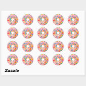 Donuts Doughnut Runder Aufkleber (Blatt)