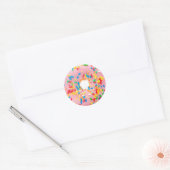Donuts Doughnut Runder Aufkleber (Umschlag)