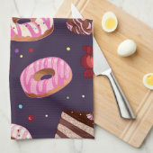 Donuts Druck Geschirrtuch (Viertel Falte)